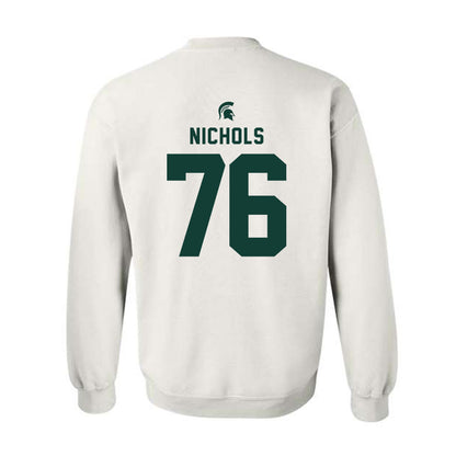 Michigan State - NCAA Football : Drew Nichols - Classic Shersey Crewneck Sweatshirt-1