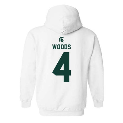 Michigan State - NCAA Football : Edward Woods - Classic Shersey Hooded Sweatshirt-1