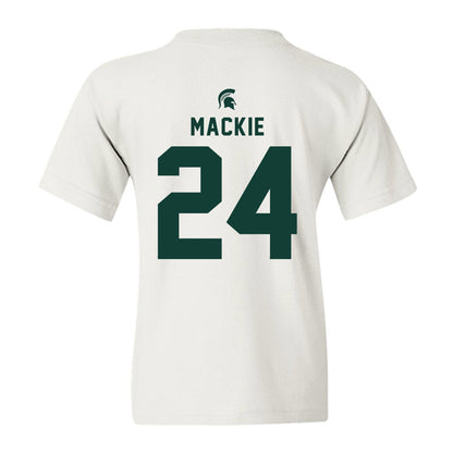 Michigan State - NCAA Men's Ice Hockey : Nathan Mackie - Classic Shersey Youth T-Shirt-1