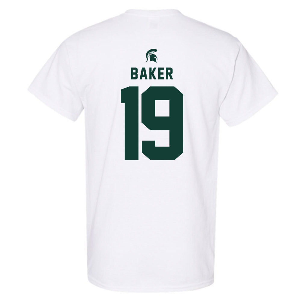 Michigan State - NCAA Men's Ice Hockey : Austin Baker - Classic Shersey T-Shirt-1