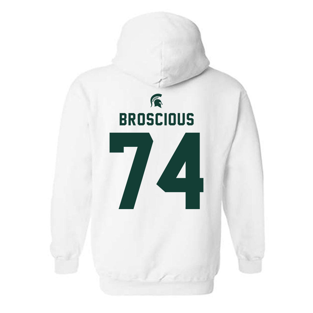 Michigan State - NCAA Football : Gavin Broscious - Classic Shersey Hooded Sweatshirt-1
