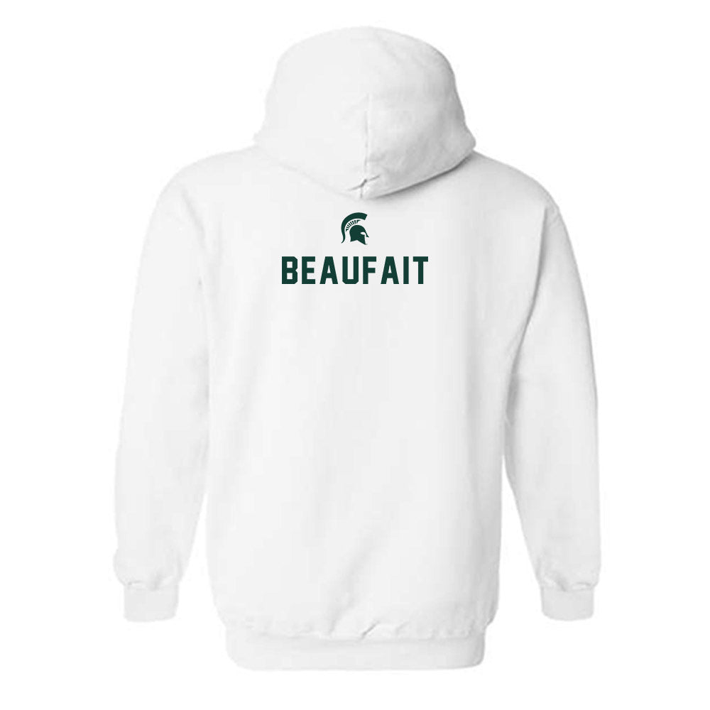 Michigan State - NCAA Women's Gymnastics : Elle Beaufait - Classic Shersey Hooded Sweatshirt-1