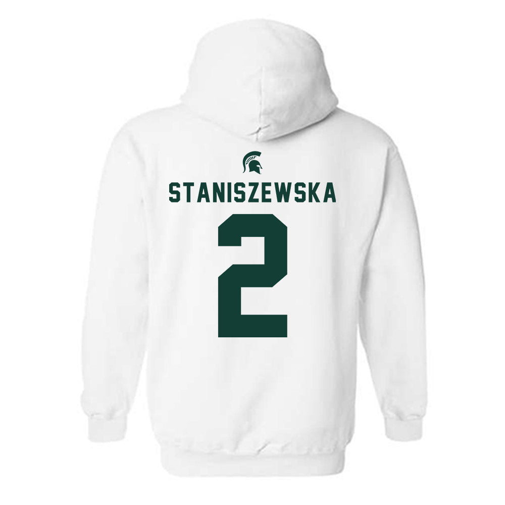 Michigan State - NCAA Women's Volleyball : Karolina Staniszewska - Classic Shersey Hooded Sweatshirt-1