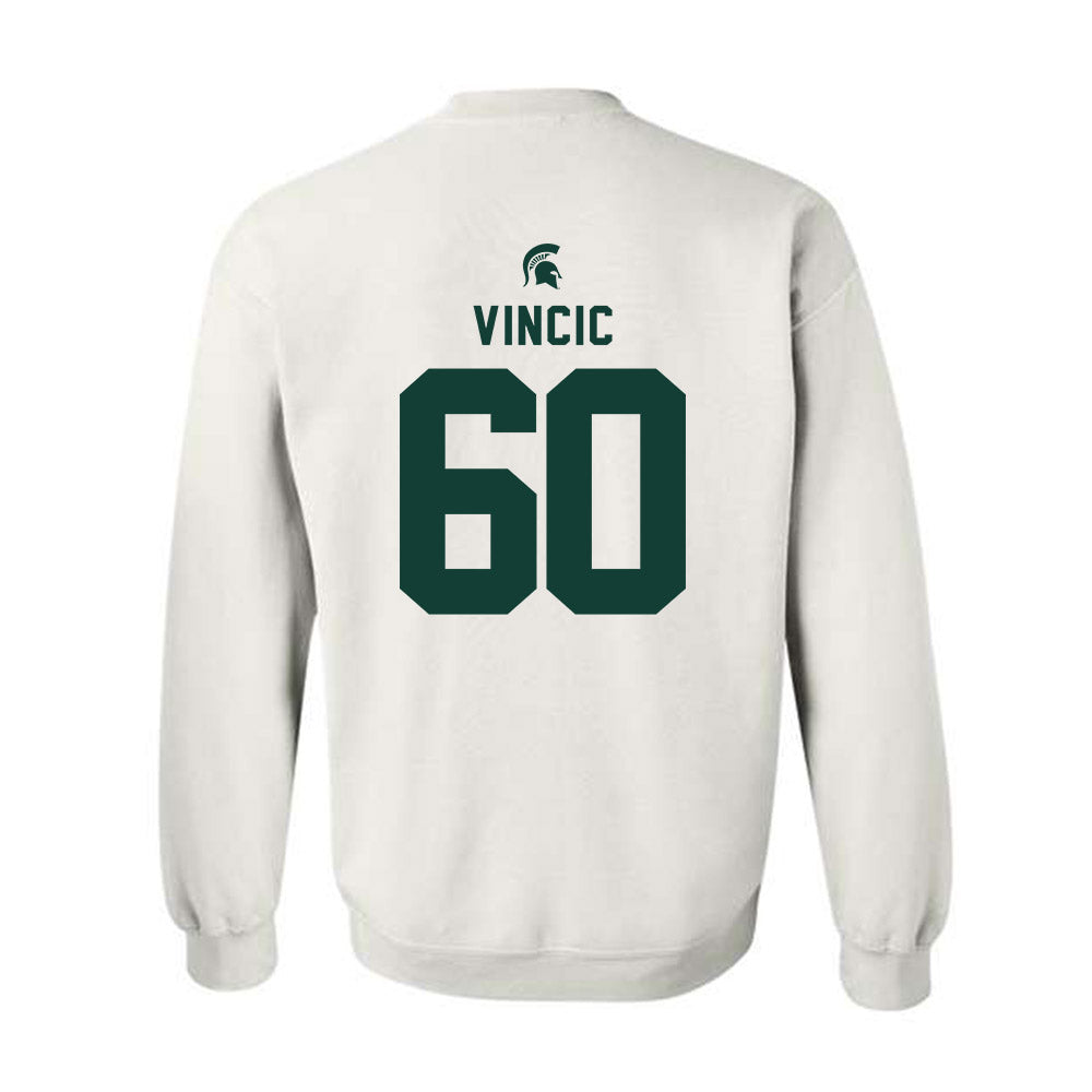 Michigan State - NCAA Football : Luka Vincic - Classic Shersey Crewneck Sweatshirt-1