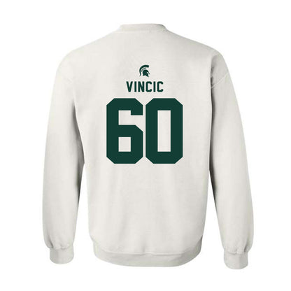 Michigan State - NCAA Football : Luka Vincic - Classic Shersey Crewneck Sweatshirt-1