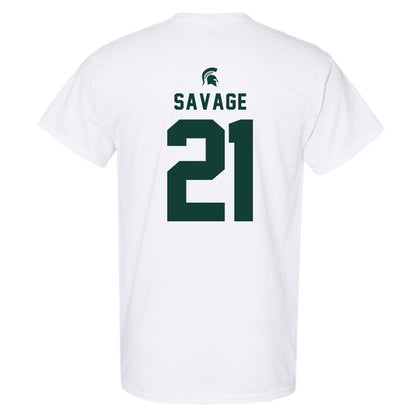 Michigan State - NCAA Men's Ice Hockey : Red Savage - Classic Shersey T-Shirt-1