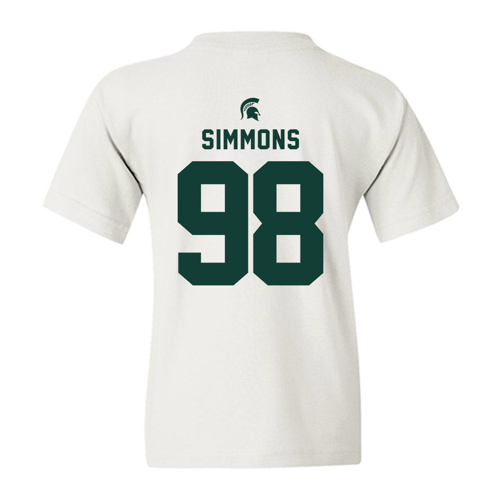 Michigan State - NCAA Football : Derrick Simmons - Classic Shersey Youth T-Shirt-1