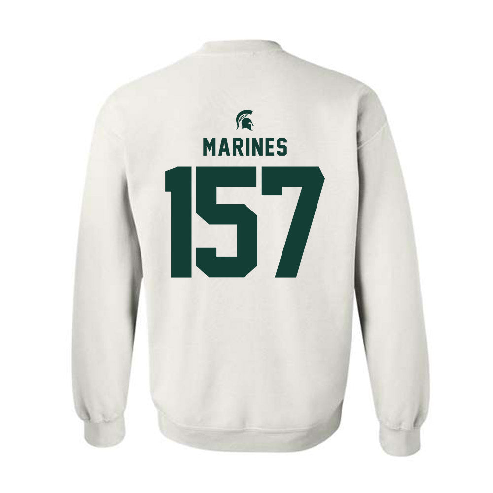Michigan State - NCAA Wrestling : Darius Marines - Classic Shersey Crewneck Sweatshirt-1