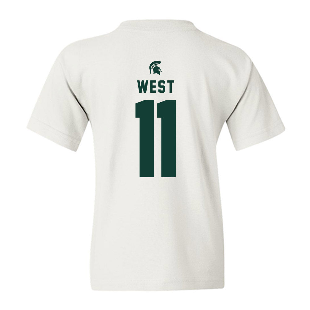 Michigan State - NCAA Men's Ice Hockey : Owen West - Classic Shersey Youth T-Shirt-1