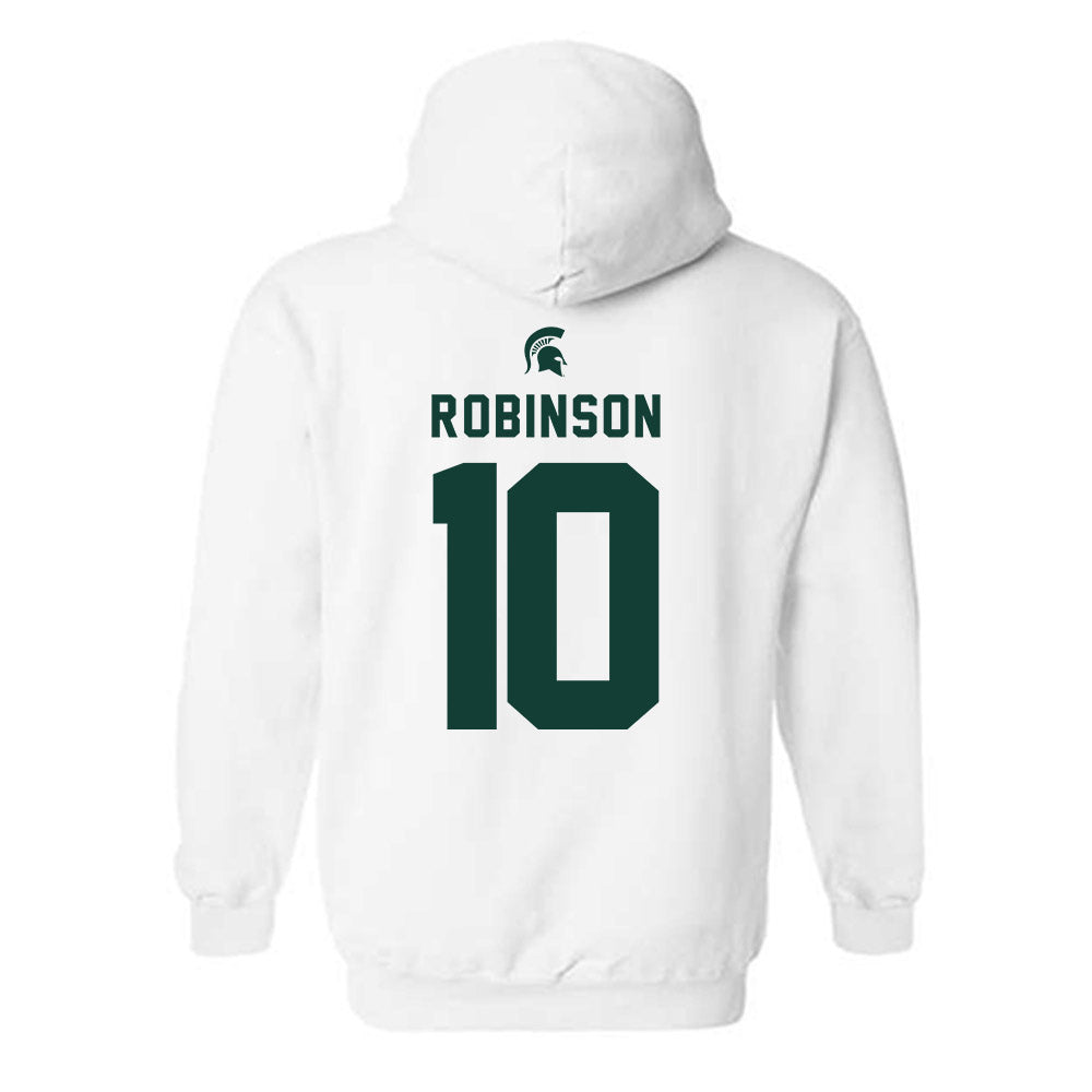 Michigan State - NCAA Women's Basketball : Bree Robinson - Classic Shersey Hooded Sweatshirt-1