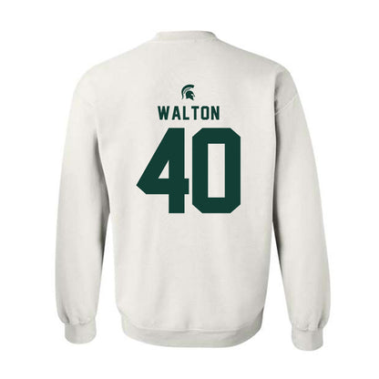 Michigan State - NCAA Men's Basketball : Brennan Walton - Classic Shersey Crewneck Sweatshirt-1