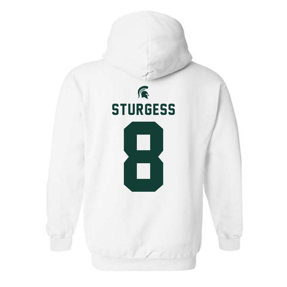 Michigan State - NCAA Baseball : Isaac Sturgess - Classic Shersey Hooded Sweatshirt-1