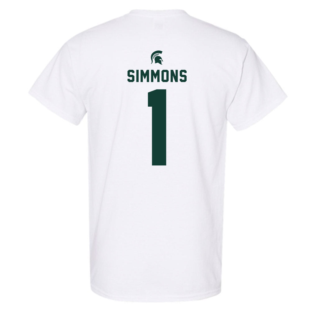 Michigan State - NCAA Women's Basketball : Jaddan Simmons - Classic Shersey T-Shirt-1