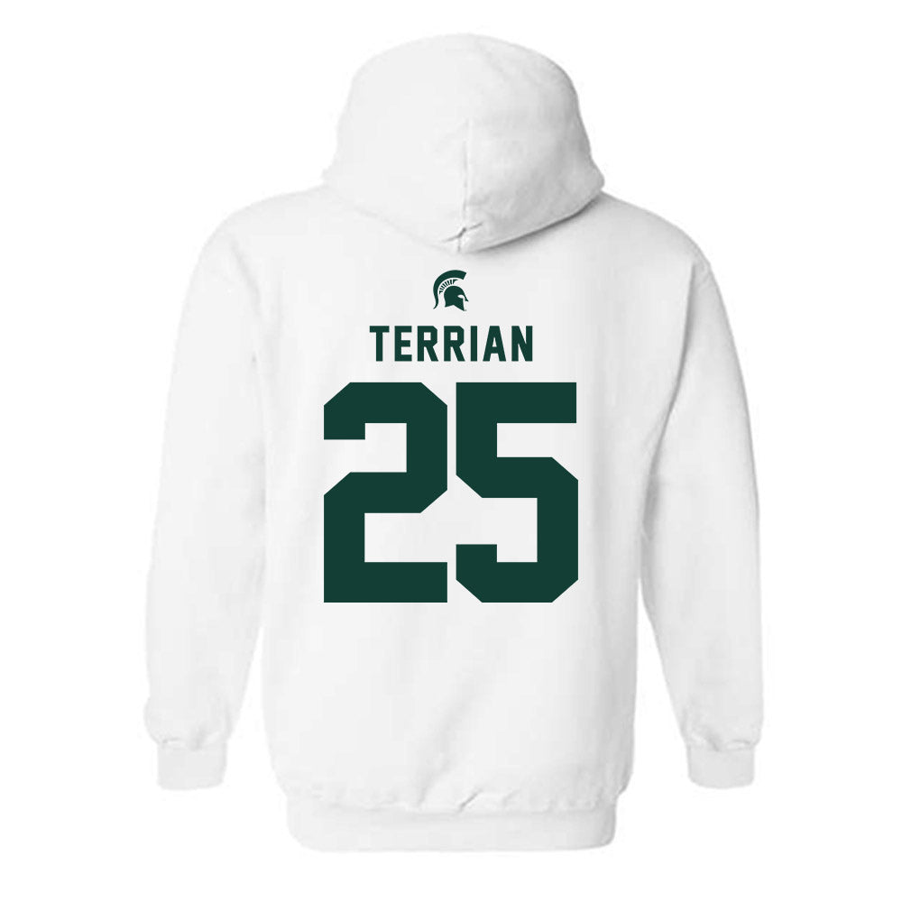 Michigan State - NCAA Women's Basketball : Anna Terrian - Classic Shersey Hooded Sweatshirt-1