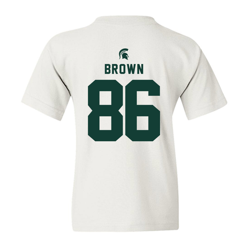 Michigan State - NCAA Football : Jaylan Brown - Classic Shersey Youth T-Shirt-1