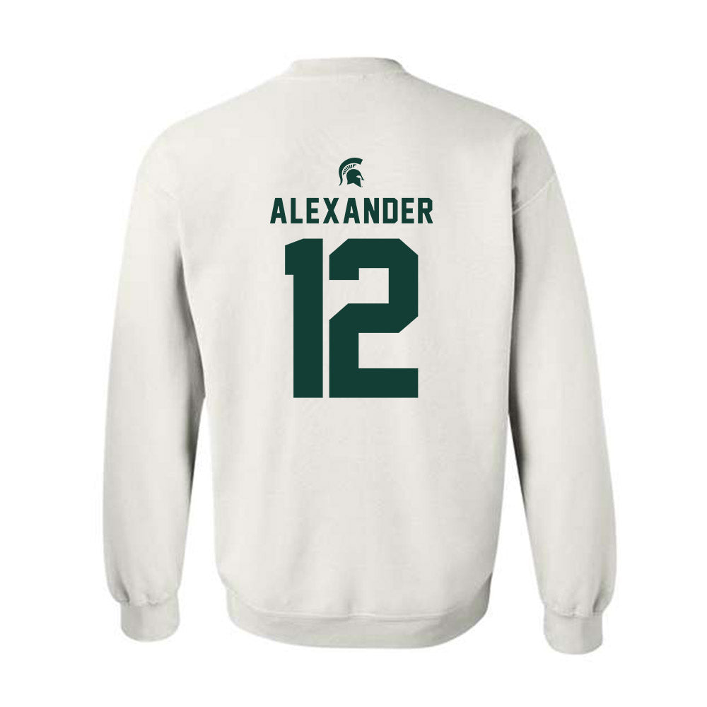 Michigan State - NCAA Women's Basketball : Isa Alexander - Classic Shersey Crewneck Sweatshirt-1