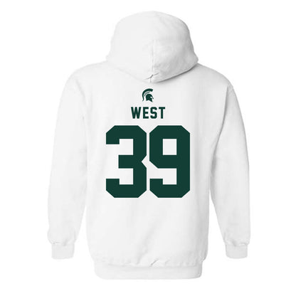 Michigan State - NCAA Football : Elisha West - Classic Shersey Hooded Sweatshirt-1