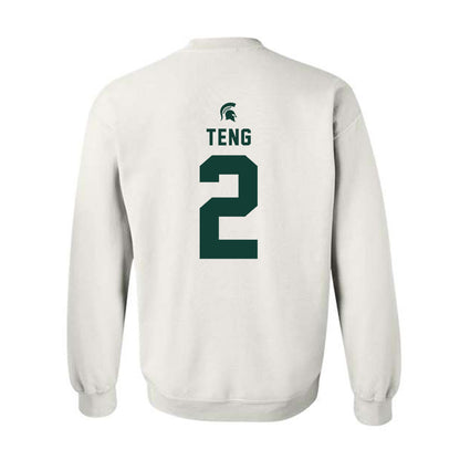 Michigan State - NCAA Men's Basketball : Kur Teng - Classic Shersey Crewneck Sweatshirt-1