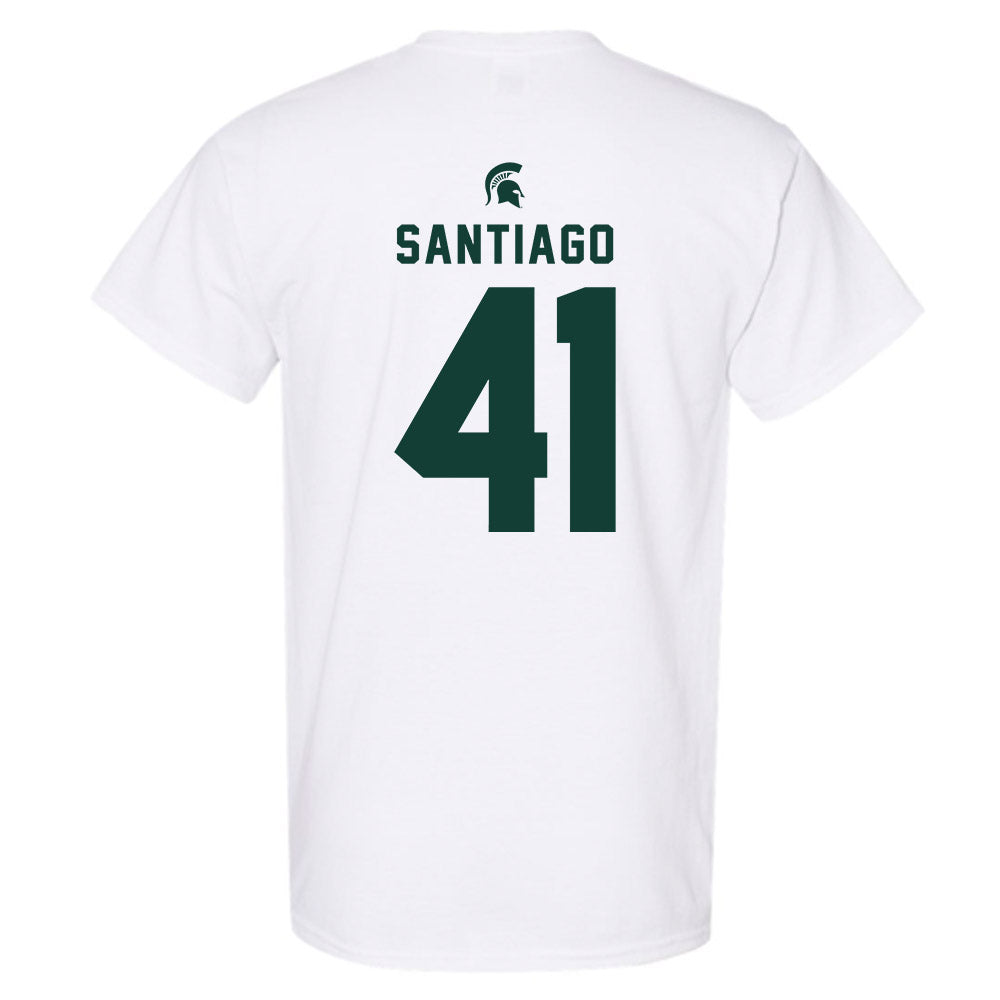 Michigan State - NCAA Football : David Santiago - Classic Shersey T-Shirt-1