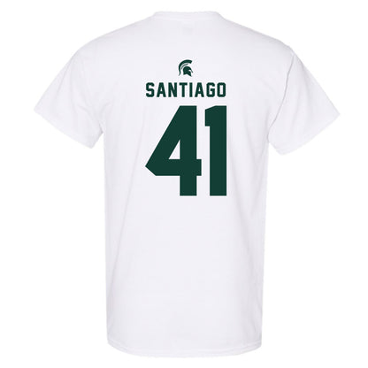 Michigan State - NCAA Football : David Santiago - Classic Shersey T-Shirt-1