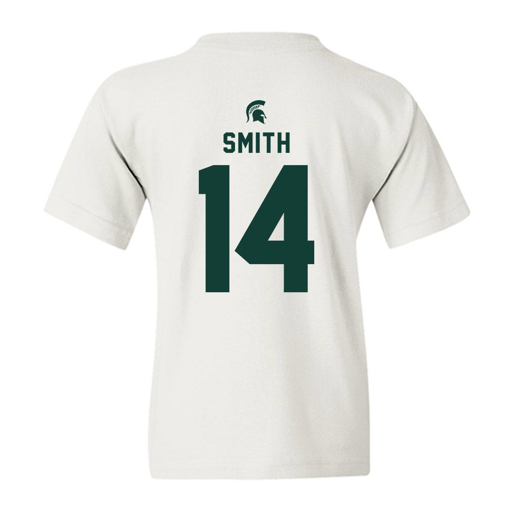 Michigan State - NCAA Men's Basketball : Davis Smith - Classic Shersey Youth T-Shirt-1