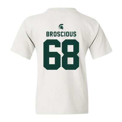 Michigan State - NCAA Football : Gavin Broscious - Classic Shersey Youth T-Shirt-1