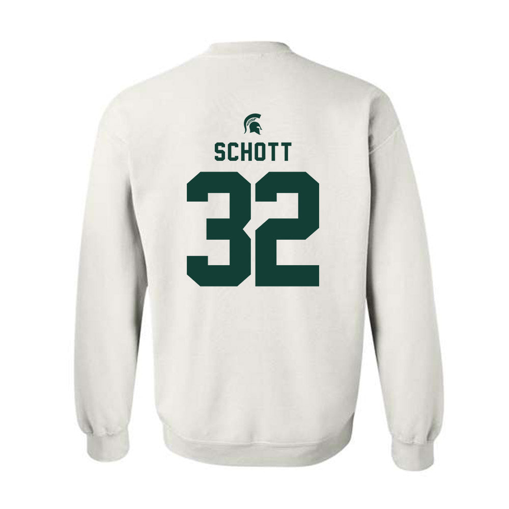 Michigan State - NCAA Football : James Schott - Classic Shersey Crewneck Sweatshirt-1