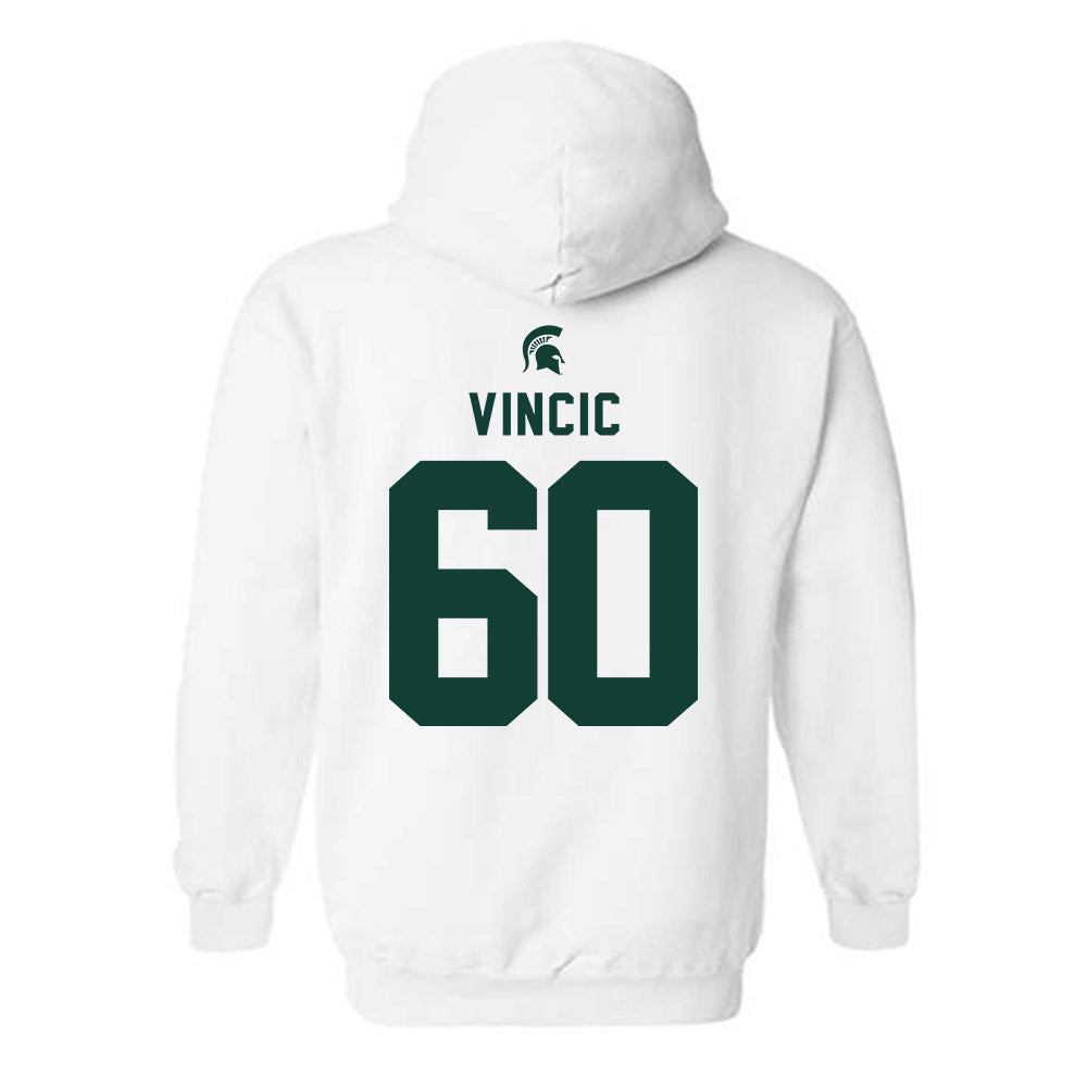 Michigan State - NCAA Football : Luka Vincic - Classic Shersey Hooded Sweatshirt-1