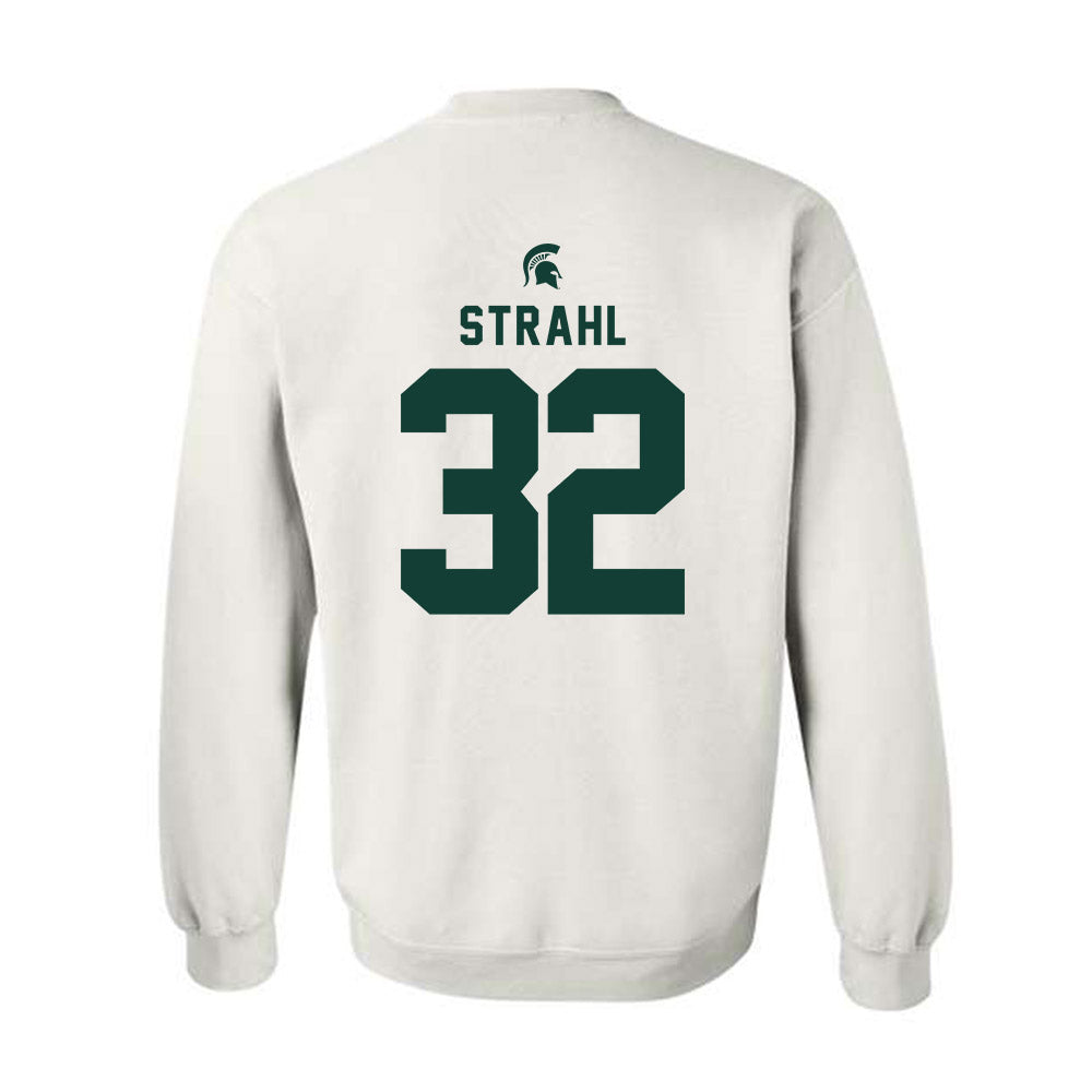 Michigan State - NCAA Men's Ice Hockey : Melvin Strahl - Classic Shersey Crewneck Sweatshirt-1