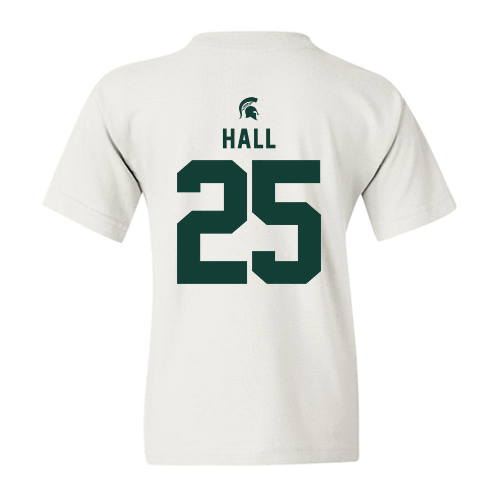 Michigan State - NCAA Men's Basketball : Malik Hall - Classic Shersey Youth T-Shirt-1