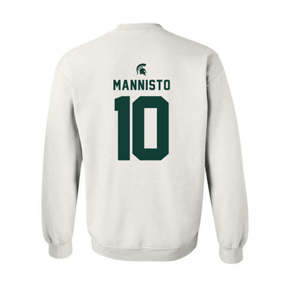 Michigan State - NCAA Men's Ice Hockey : Tommi Mannisto - Classic Shersey Crewneck Sweatshirt-1