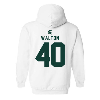 Michigan State - NCAA Men's Basketball : Brennan Walton - Classic Shersey Hooded Sweatshirt-1