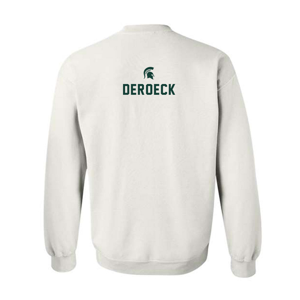 Michigan State - NCAA Women's Cross Country : Hannah DeRoeck - Classic Shersey Crewneck Sweatshirt-1