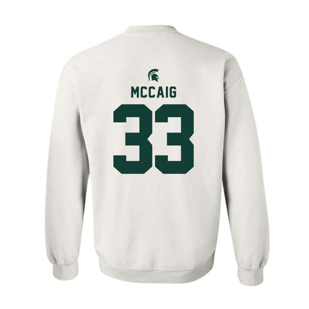 Michigan State - NCAA Football : Jaxon McCaig - Classic Shersey Crewneck Sweatshirt-1