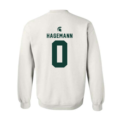 Michigan State - NCAA Women's Basketball : Damiya Hagemann - Classic Shersey Crewneck Sweatshirt-1