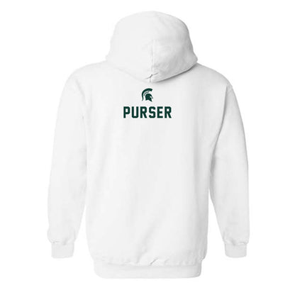 Michigan State - NCAA Women's Tennis : Issey Purser - Classic Shersey Hooded Sweatshirt-1