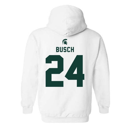 Michigan State - NCAA Baseball : Sam Busch - Classic Shersey Hooded Sweatshirt-1