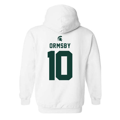 Michigan State - NCAA Women's Volleyball : Leela Ormsby - Classic Shersey Hooded Sweatshirt-1