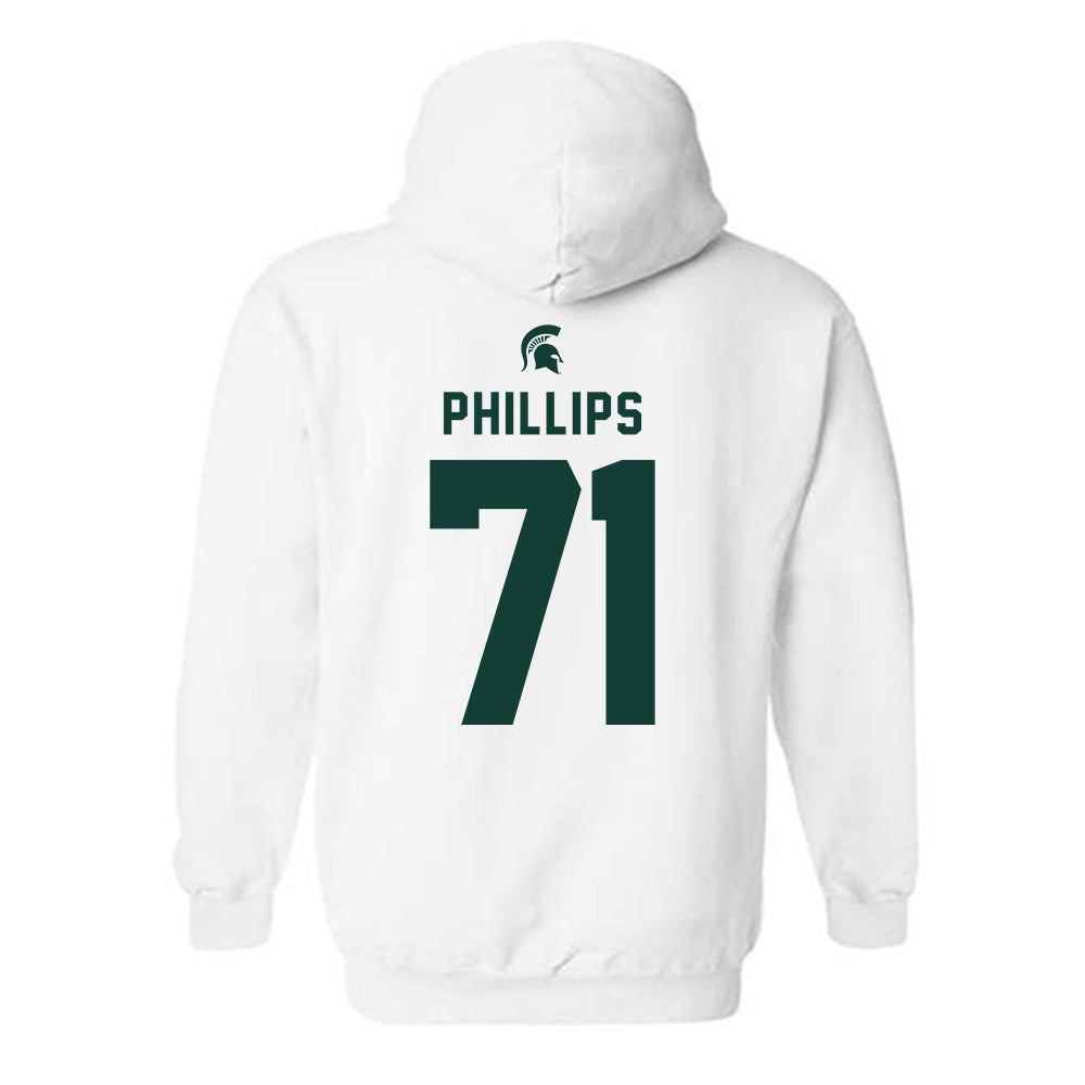 Michigan State - NCAA Football : Kristian Phillips - Classic Shersey Hooded Sweatshirt-1
