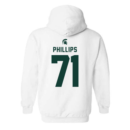 Michigan State - NCAA Football : Kristian Phillips - Classic Shersey Hooded Sweatshirt-1