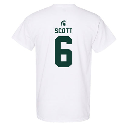 Michigan State - NCAA Men's Basketball : Jordan Scott - Classic Shersey T-Shirt-1