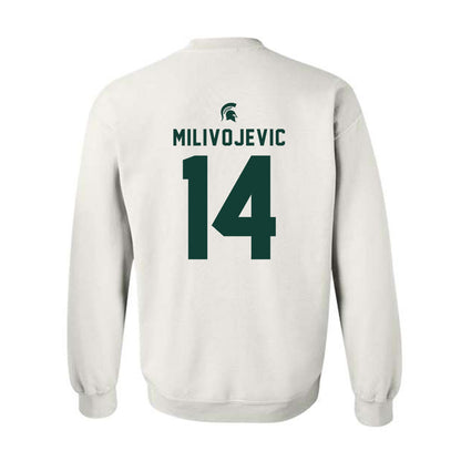 Michigan State - NCAA Football : Alessio Milivojevic - Classic Shersey Crewneck Sweatshirt-1