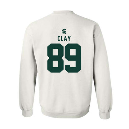 Michigan State - NCAA Football : Austin Clay - Classic Shersey Crewneck Sweatshirt-1