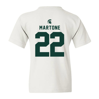 Michigan State - NCAA Men's Ice Hockey : Porter Martone - Classic Shersey Youth T-Shirt-1