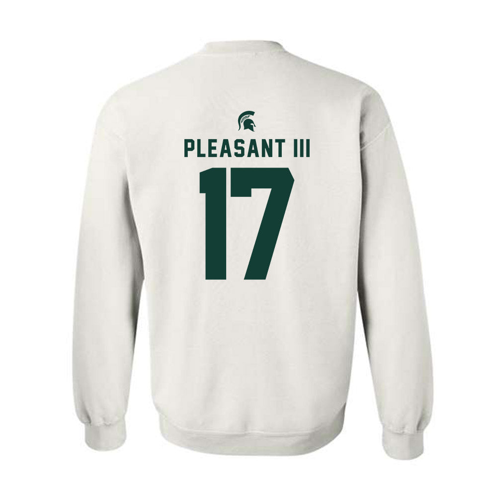 Michigan State - NCAA Football : Eddie Pleasant III - Classic Shersey Crewneck Sweatshirt-1