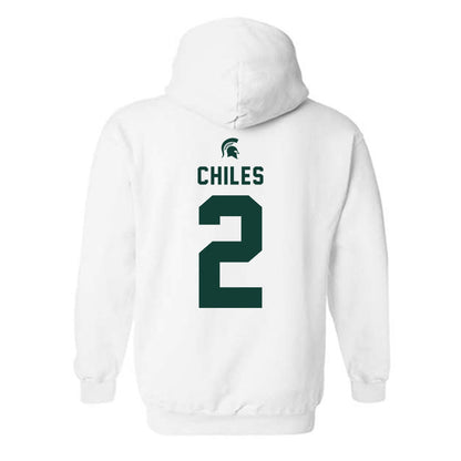 Michigan State - NCAA Football : Aidan Chiles - Classic Shersey Hooded Sweatshirt-1