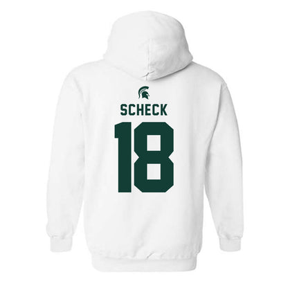Michigan State - NCAA Women's Volleyball : Breccan Scheck - Classic Shersey Hooded Sweatshirt-1