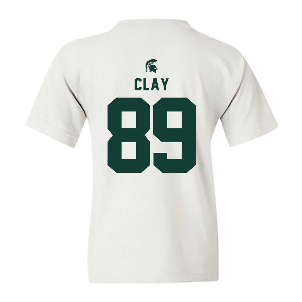 Michigan State - NCAA Football : Austin Clay - Classic Shersey Youth T-Shirt-1