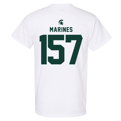 Michigan State - NCAA Wrestling : Darius Marines - Classic Shersey T-Shirt-1
