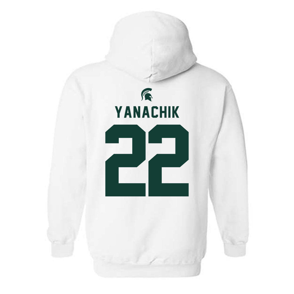 Michigan State - NCAA Football : Jack Yanachik - Classic Shersey Hooded Sweatshirt-1